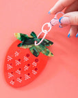 Strawberry Needle Gauge Bag Charm
