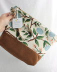 Large Zippered Project Bag | Yellow Petal Handmade