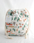 Small Drawstring Project Bag | Yellow Petal Handmade