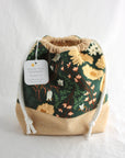 Small Drawstring Project Bag | Yellow Petal Handmade
