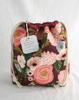 Small Drawstring Project Bag | Yellow Petal Handmade