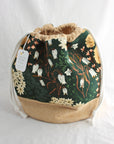 Large Bucket Project Bag | Yellow Petal Handmade