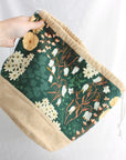 Large Bucket Project Bag | Yellow Petal Handmade