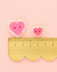 Pink Sweetheart Buttons