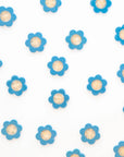 Blue Daisy Buttons