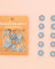 Blue Daisy Buttons