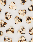Black & Cream Heart Buttons