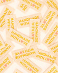 "Handmade with Love" Woven Labels | Sarah Hearts