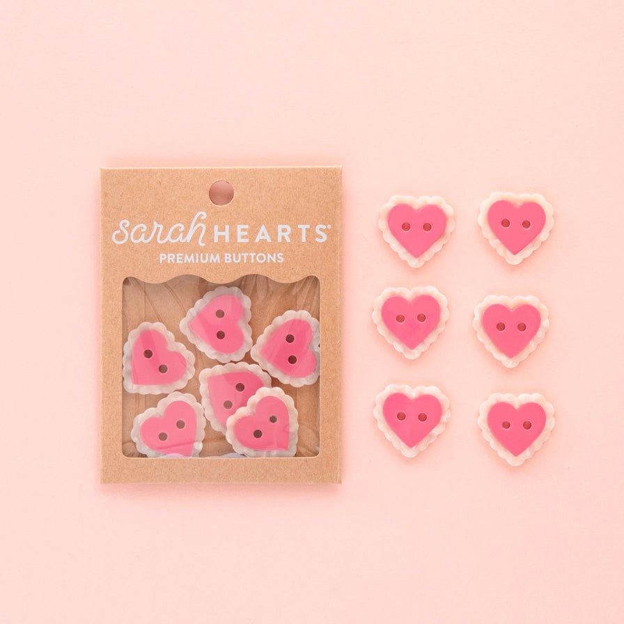 Pink Sweetheart Buttons