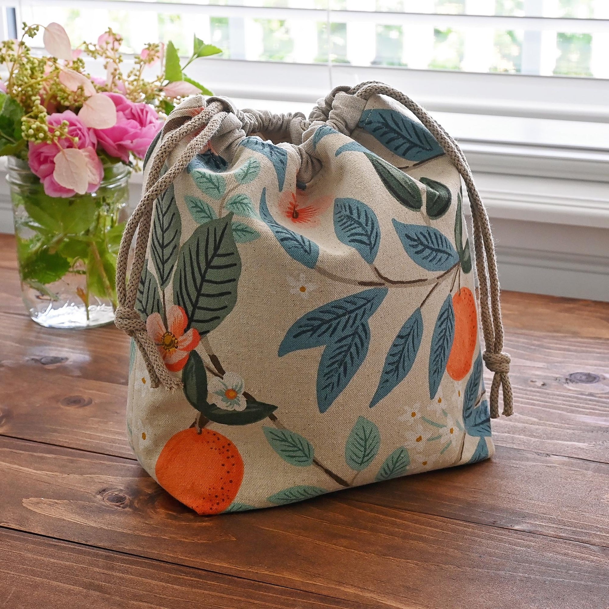Small Drawstring Project Bag