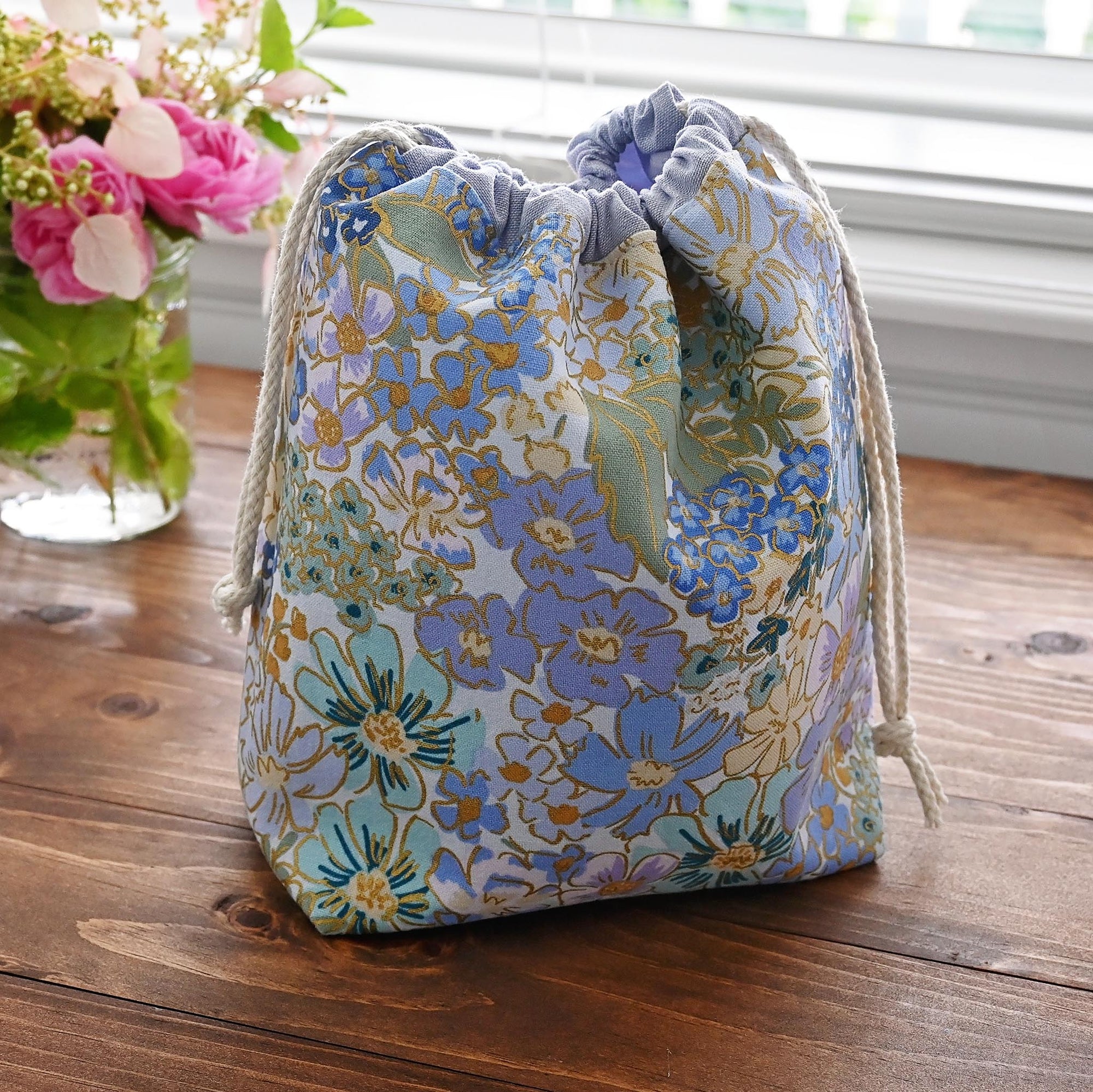 Small Drawstring Project Bag