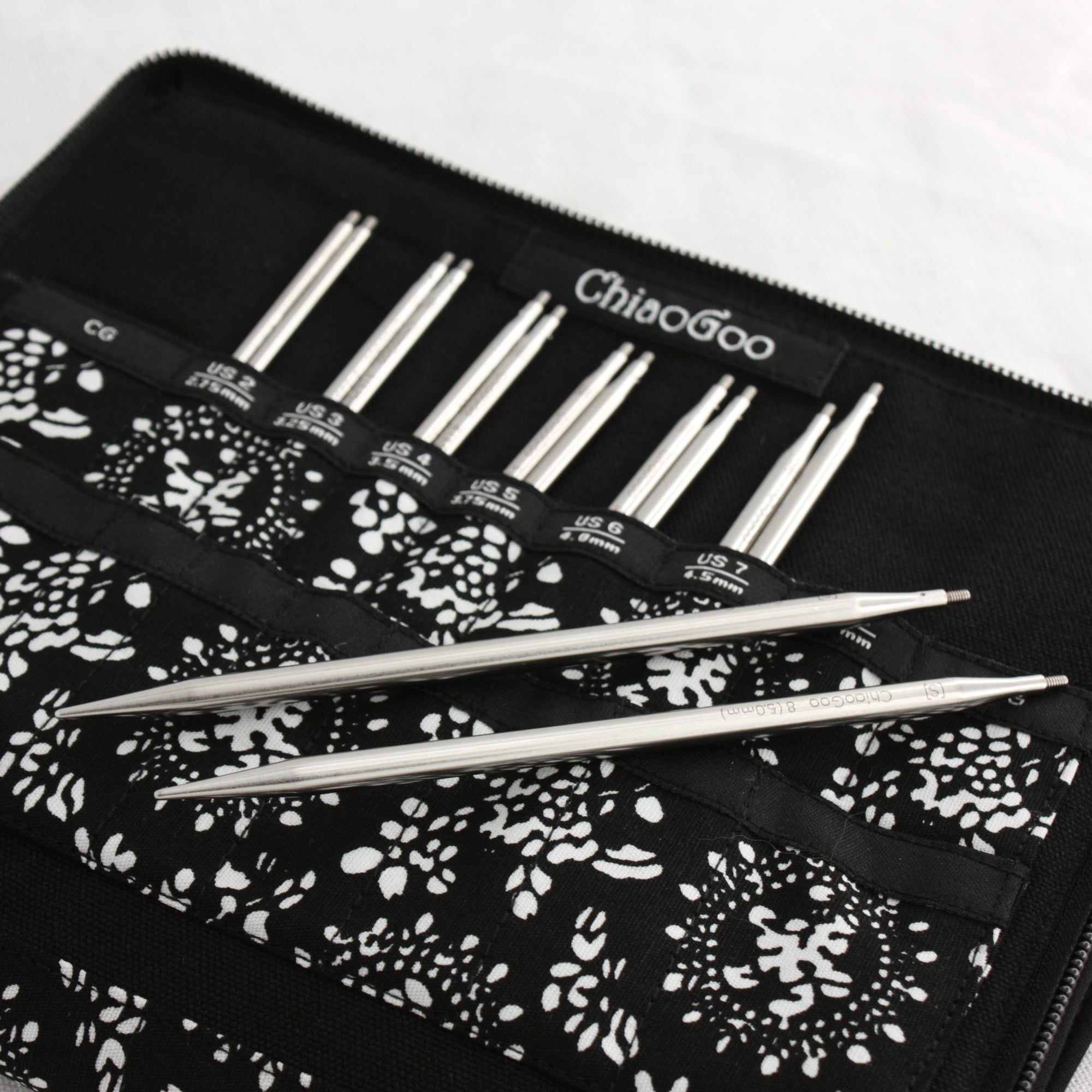 TWIST 5&quot; Small Interchangeable Needle Set | 2.75-5mm | Chiaogoo