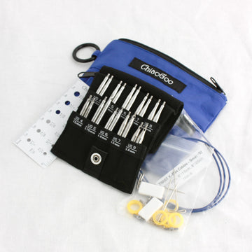 TWIST Shorties Blue Needle Set | 3.5-5mm | Chiaogoo