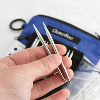 TWIST Shorties Blue Needle Set | 3.5-5mm | Chiaogoo