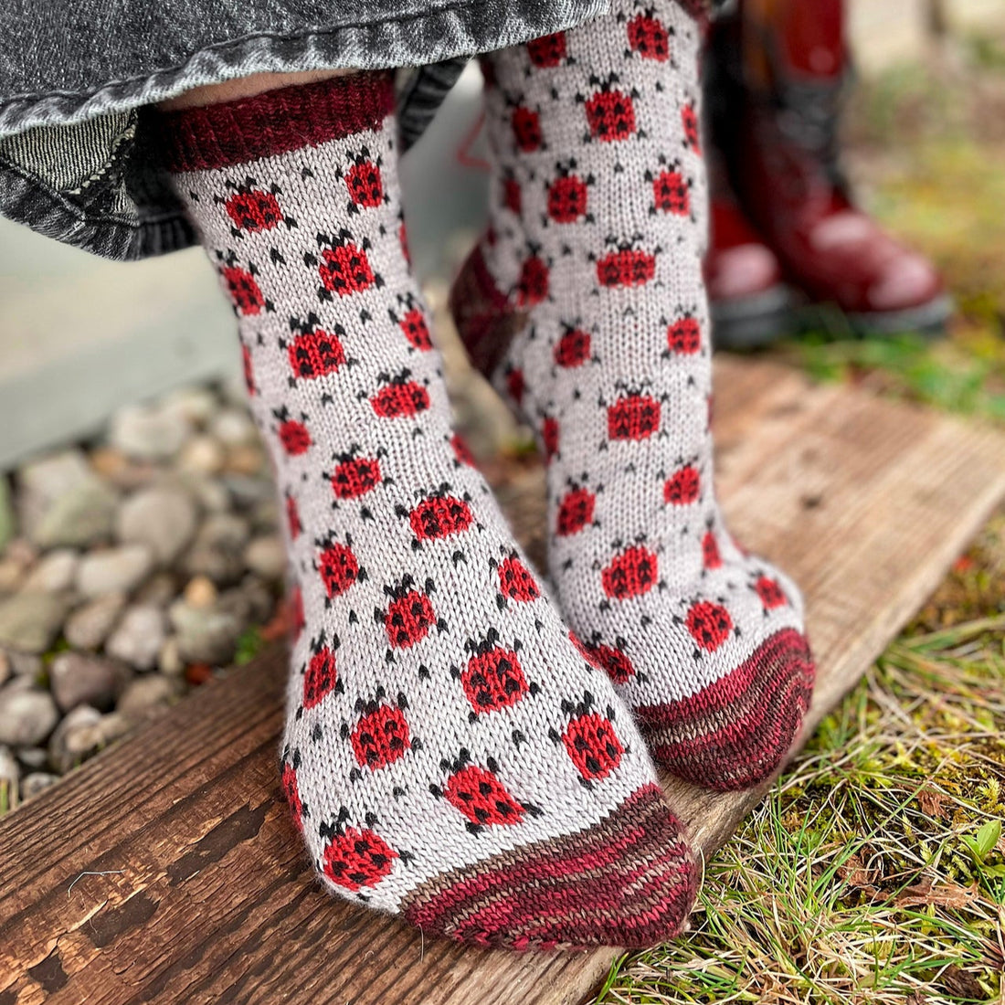 Joyful Colorwork Socks | Charlotte Stone