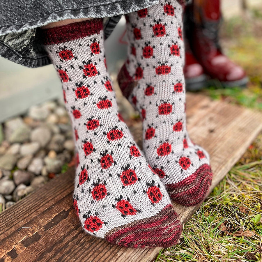 Joyful Colorwork Socks | Charlotte Stone