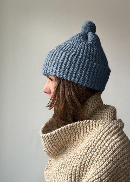 Classic Pom Pom Beanie | Learn To Knit Kit | Project Weekend