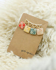 Flower Checkerboard Stitch Marker Set | Soft Spoken Co.