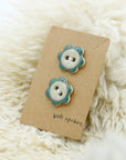 Handpainted Flower Buttons | Soft Spoken Co.