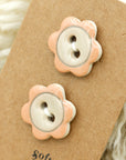 Handpainted Flower Buttons | Soft Spoken Co.