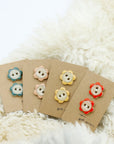 Handpainted Flower Buttons | Soft Spoken Co.