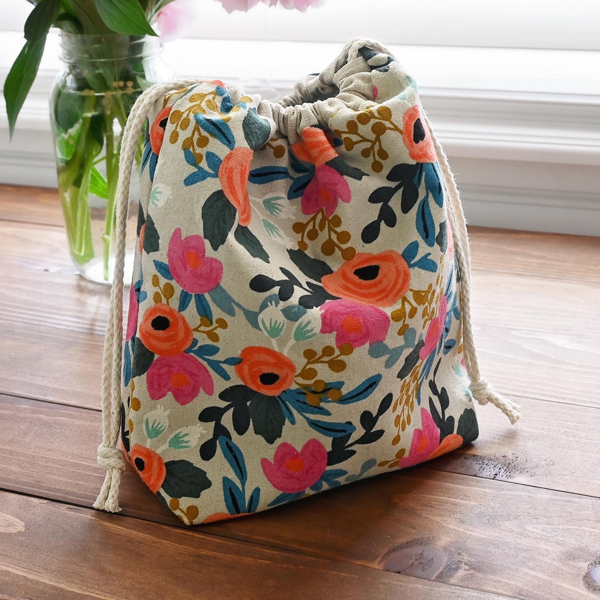 Small Drawstring Project Bag