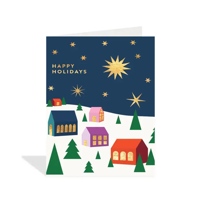 Holiday Night | Petite Holiday Greeting Card – Fia Fia