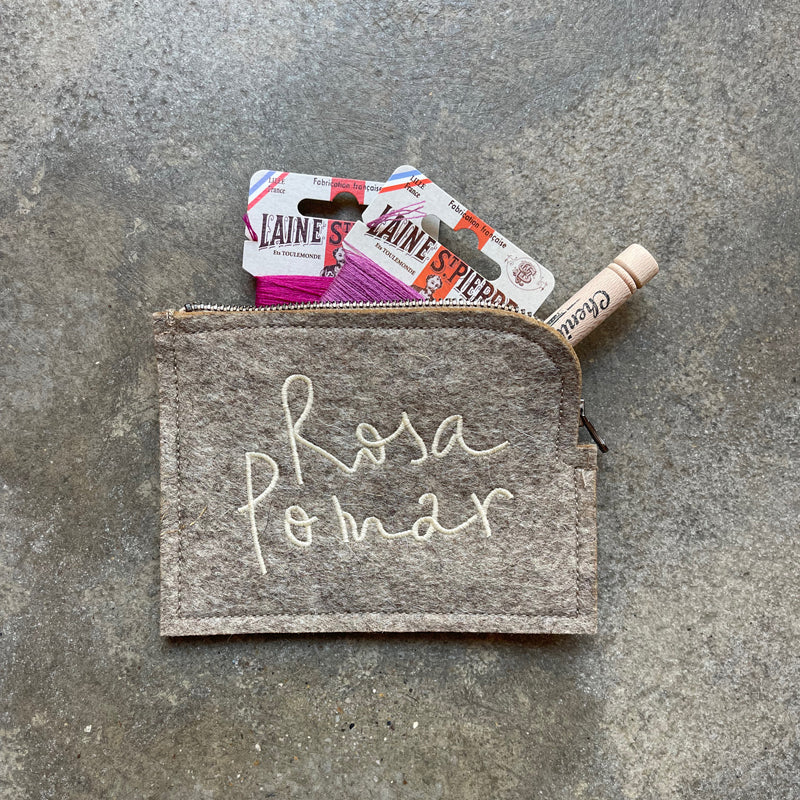 Wool Felt Accessory Purse | Retrosaria