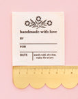 Vintage "Handmade with Love" Organic Cotton Write-in Labels
