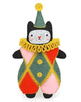 Harlequin Cat Felt Doll Kit