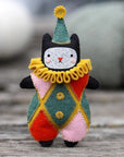 Harlequin Cat Felt Doll Kit