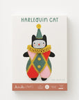 Harlequin Cat Felt Doll Kit