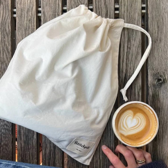 Knitter's Drawstring Bag