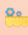Blue Daisy Buttons