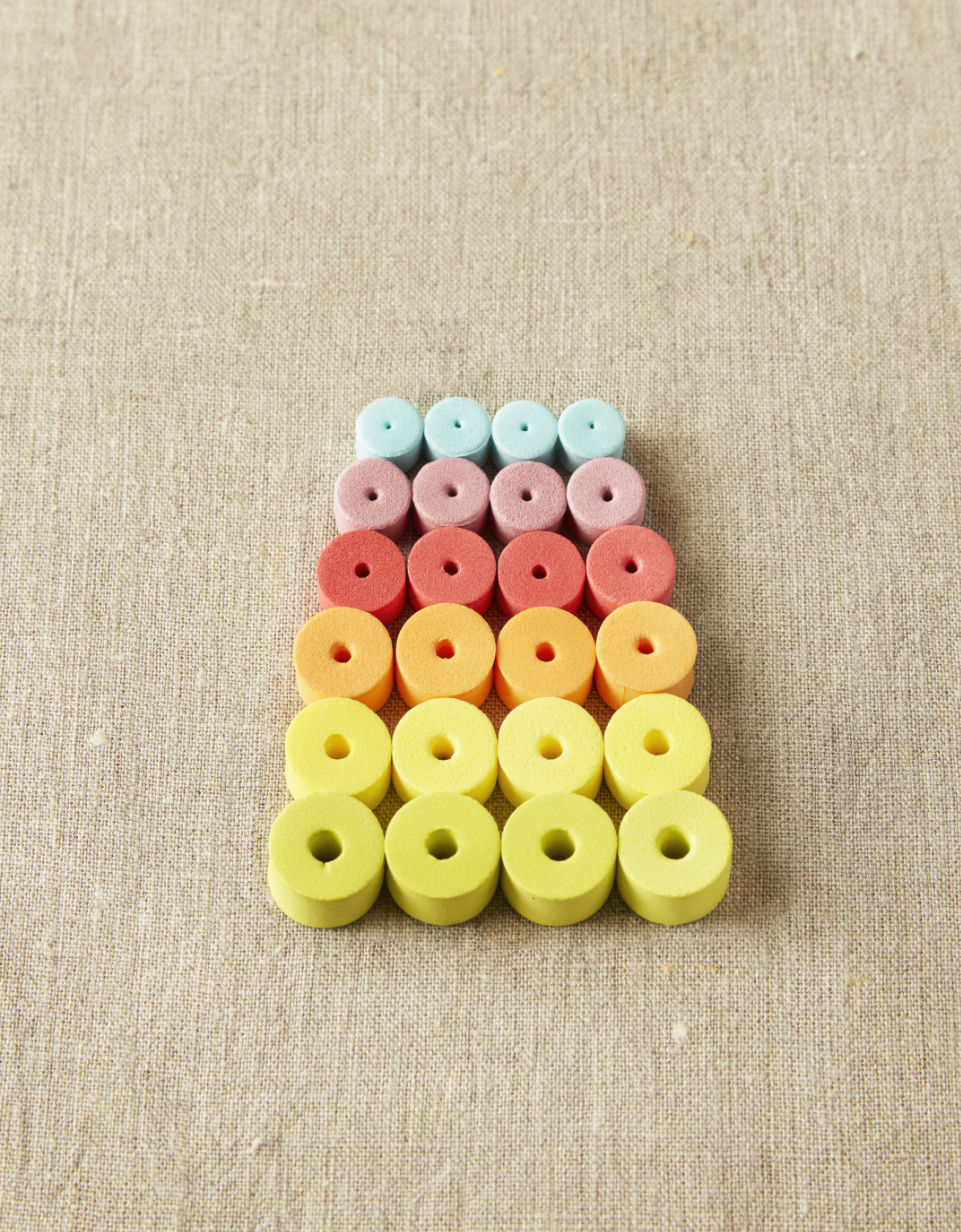 Colourful Stitch Stoppers | Cocoknits