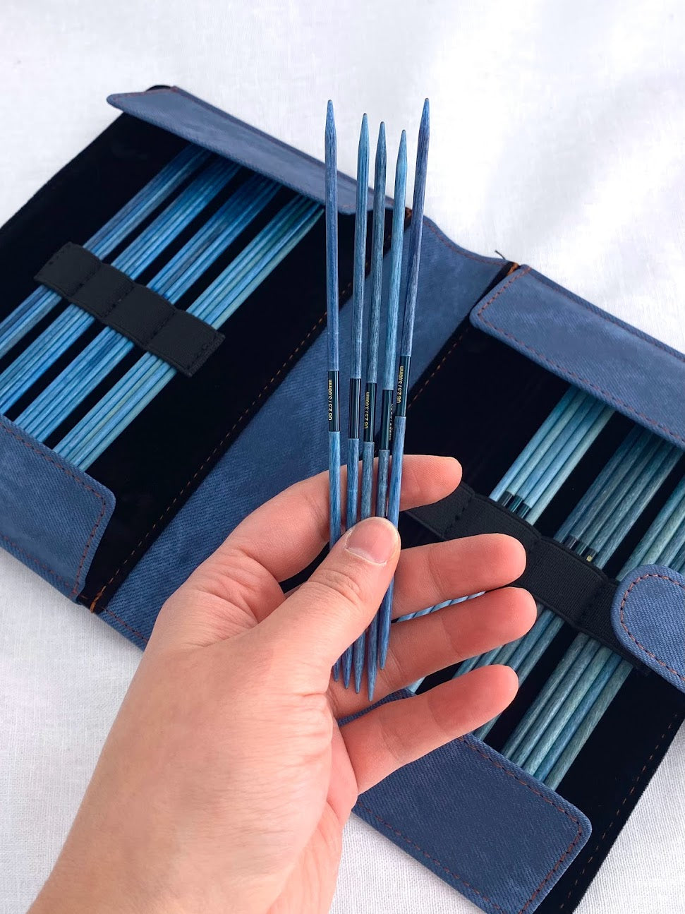 Indigo Double-Pointed Needle Set | Lykke